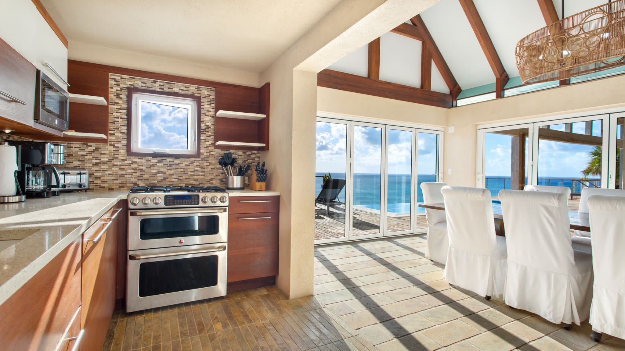 Luxury villa in Anguilla overlooking the Caribbean Sea, featuring elegant modern design and panoramic ocean views.